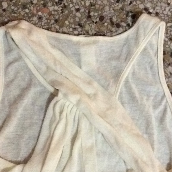 H&M Tank Top cream color cross back S - Picture 7 of 8